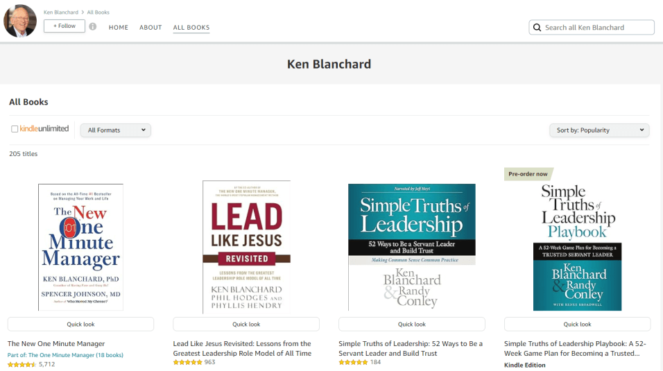 Ken Blanchard Leadership Books