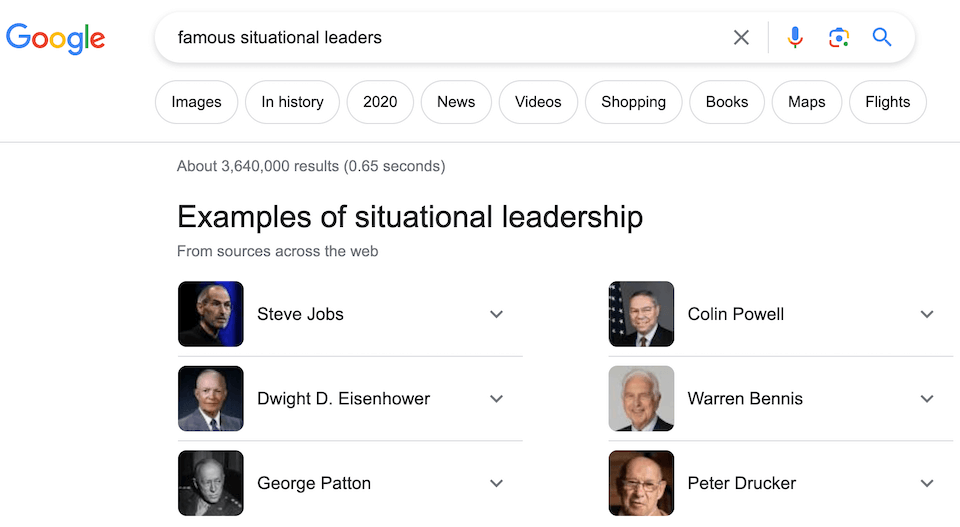 Famous Situational Leaders