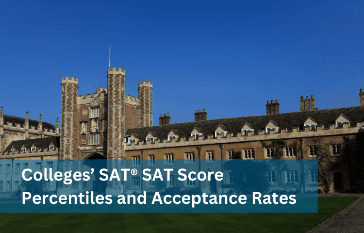 Colleges' SAT Score Percentiles and Acceptance Rates