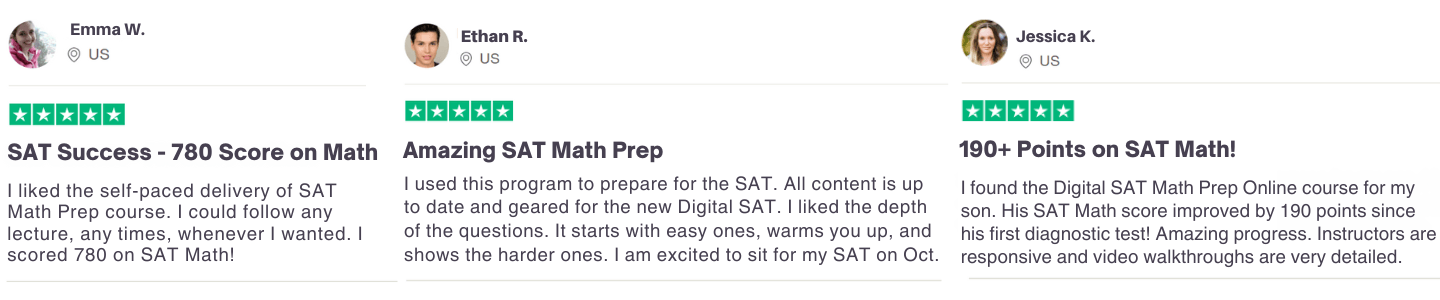 Free Digital SAT Student Reviews