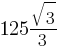125sqrt{3}/3 125sqrt{3}/3