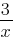 3/x
